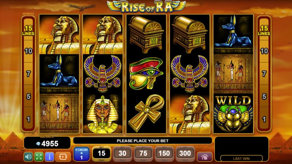 LuckyConnect content aggregation EGT slot games: Rise of Ra