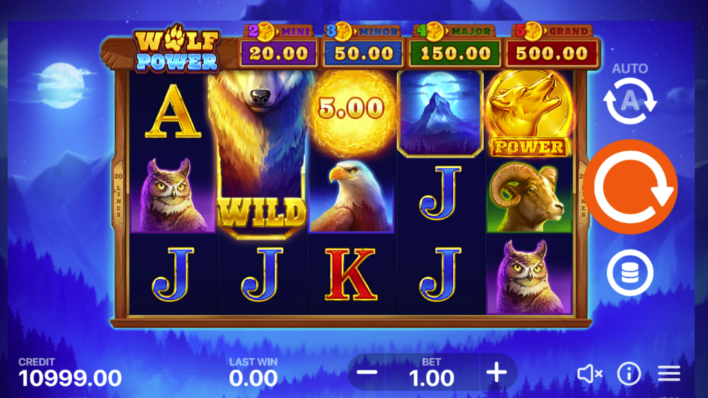 Playson Wolf Power Hold and Win casino slot game software