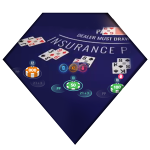 Live casino blackjack software: pre-decision buttons