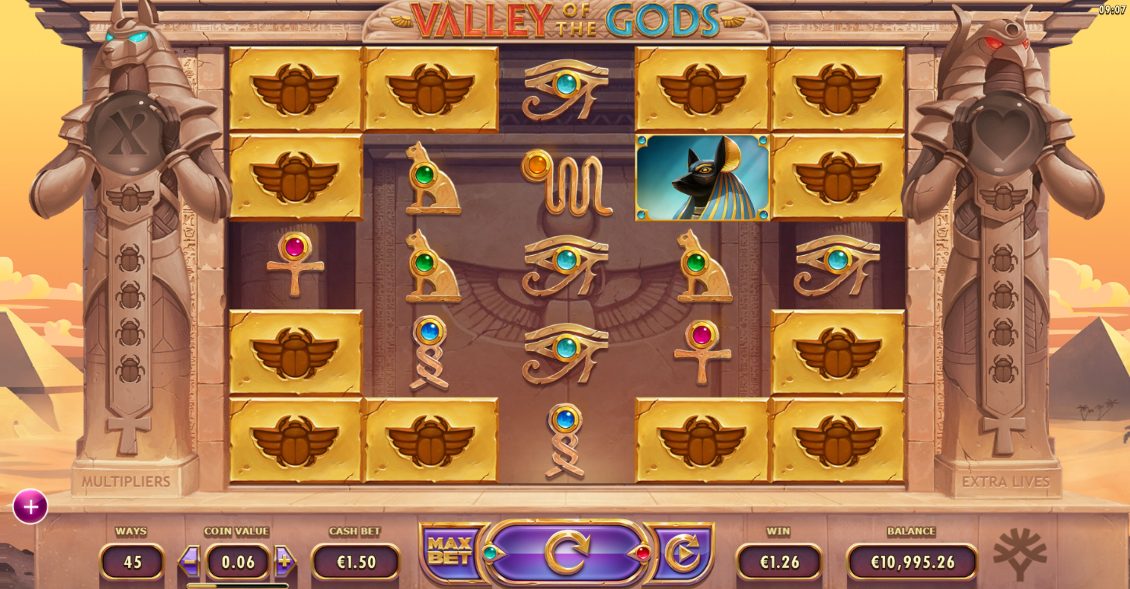 Yggdrasil Gaming games on LuckyConnect casino content aggregation solution: Valley of the Gods