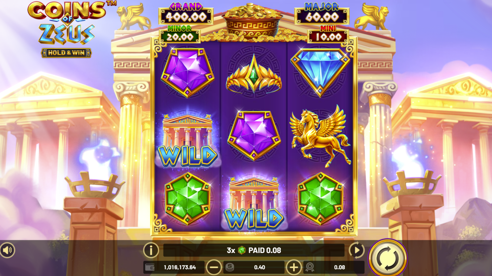 Coins of Zeus - Hold Win