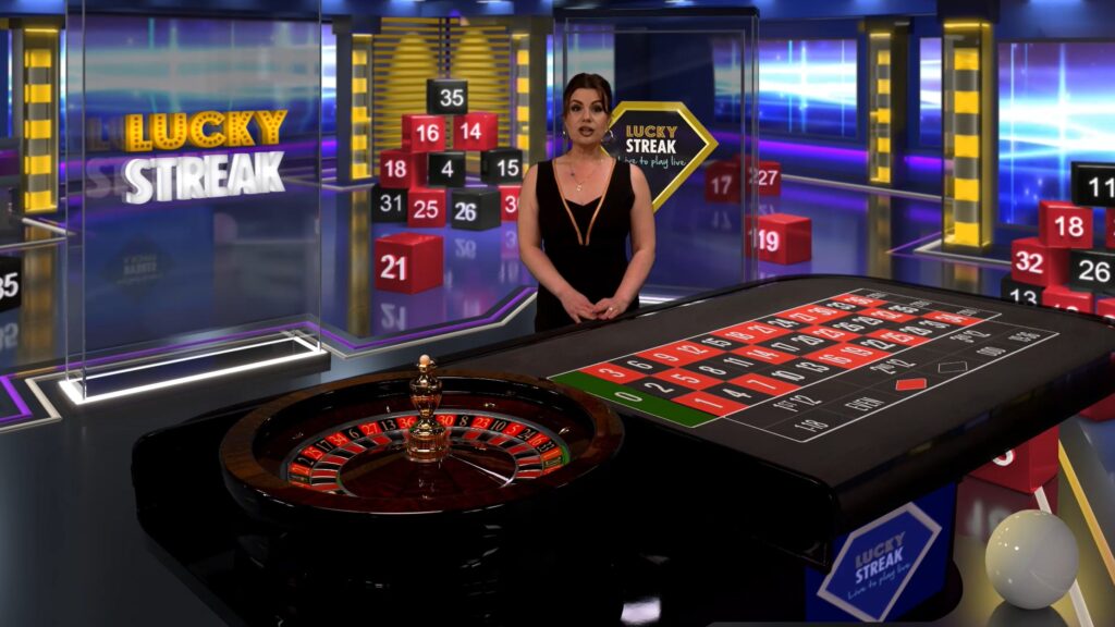 LuckyStreak Live Dealer European Roulette Casino Game
