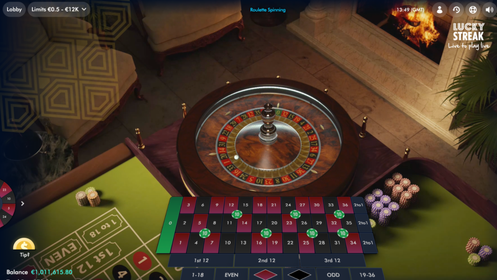 LuckyStreak auto-roulette software provider