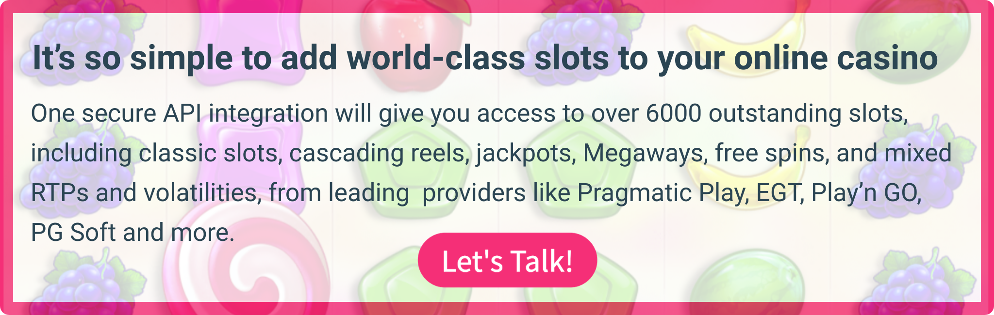 Talk to LuckyStreak's experienced team to add world-class slots to your casino