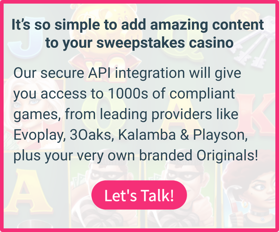 Talk to LuckyStreak's experienced team to add sweepstakes games to your casino